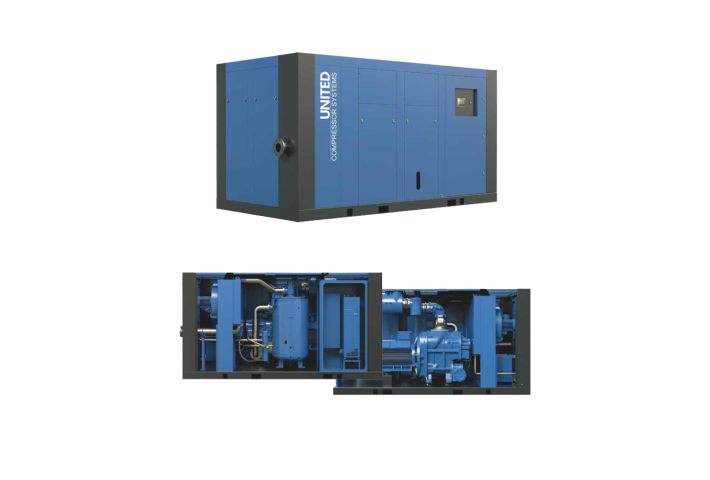 MÁY NÉN KHÍ TRỤC VÍT CÓ DẦU 2 CẤP NÉN UCS-HITACHI