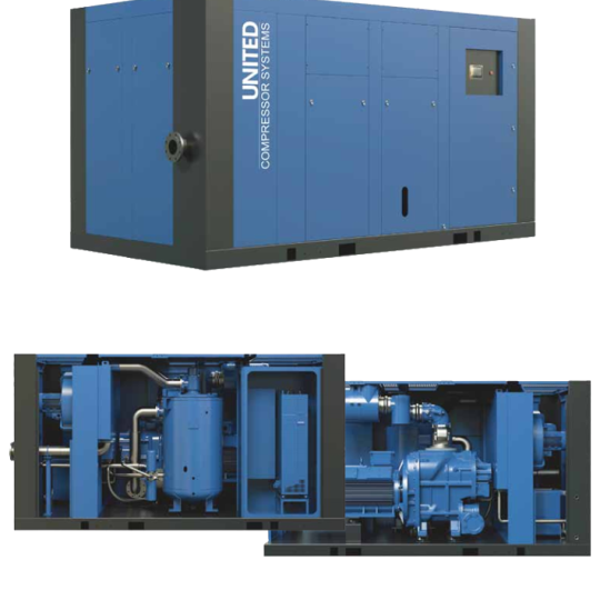MÁY NÉN KHÍ TRỤC VÍT CÓ DẦU 2 CẤP NÉN UCS-HITACHI